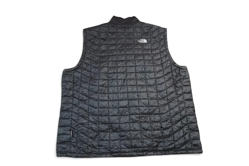 The North Face Vest Mens 2XL Black Thermoball Eco Puffer Full Zip Insulated